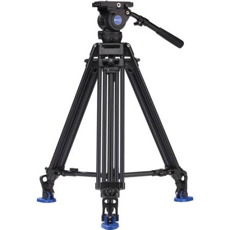 Benro BV8 - zestaw, statyw aluminiowy, 3-sekcyjny, 71-160cm, głowica video, udźwig 8kg_2